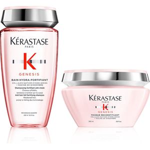Kérastase Genesis Bain Hydra-Fortifiant 250ml & Masque Reconstituant 200ml – Voordeelverpakking