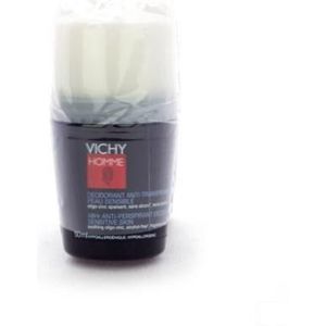 Vichy - Homme Deo - Roll-on 2x50ml - Deodorant - Voor Gevoelige Huid