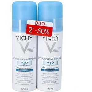 Vichy Deo Mineraal Spray 48u Duo 2x125 ml  -  Vichy