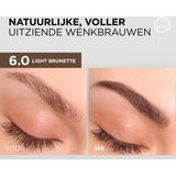 L'Oréal Paris - Brow Color - Wenkbrauwverf - 6.0 Light Brunette - Kleurcrème - 10 Beurten
