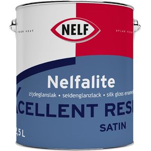 Nelf Nelfalite Xcellent Resist Satin Lakverf 2,5 LTR - Wit