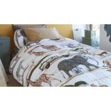 Beddinghouse - Jeep Safari - Kinderdekbedovertrek - Naturel - 140x200