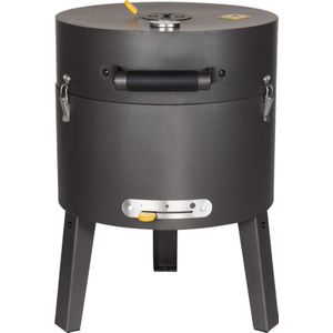 Boretti Tonello houtskoolbarbecue - ø 37 cm - Zwart