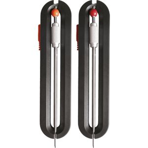 Boretti barbecue thermometer uitbreidingsset zwart