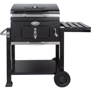 Boretti - Carbone 2.0 - Houtskoolbarbecue - Zwart - Gietijzeren Rooster - Grilloppervlak 57x42