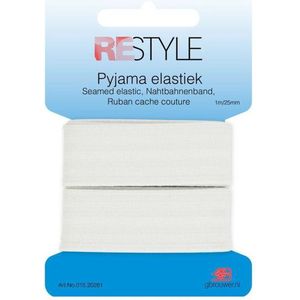 ReStyle - Pyjama Elastiek 25mm - Wit - 1mtr
