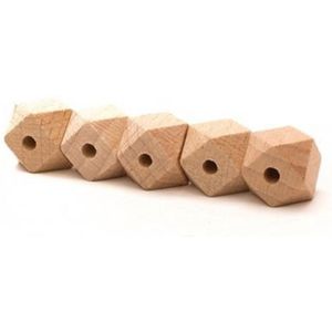 Durable Houten Hexagonkralen 5 stuks 14mm