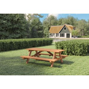 Luxe Hardhouten Picknicktafel 200x160x75cm Bladdikte 35 mm voor 4 personen