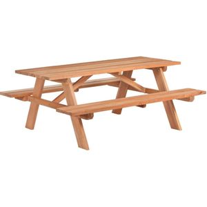 Hardhouten Picknicktafel 180x160x75cm Bladdikte 35 mm voor 4 personen