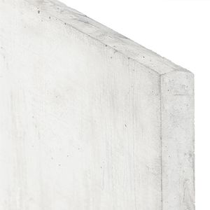Betonplaat, afm. 224 x 24 cm, glad, wit/grijs