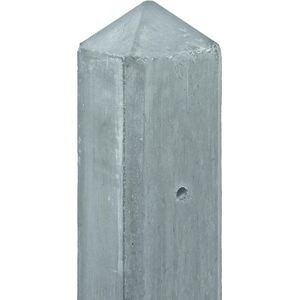 Schutting betonpaal - Glad - Premium antraciet - 10x10 cm - 308 cm,Tussenpaal