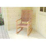 Relax Teak 1-zits Schommel Tuinbank - Landelijke Uitstraling - Hoogwaardig Indonesisch LEGAL Teak - Rugleuning 72cm - Breedte 60cm