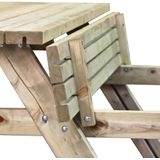 Basis houten picknicktafel