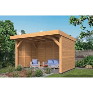 Overkapping - Lariks Douglas - Plat Dak - 4 x 3 Meter