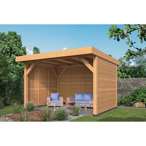 Overkapping Ommen Lariks Douglas 400x300cm - Blanke wanden
