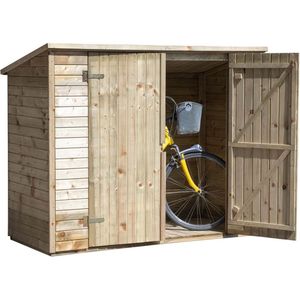 Tuindeco - Fietsberging Westerwald - Hout - Natuurlijke Kleur