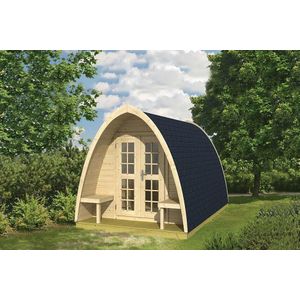 Camping Pod - Dubbel - Blokhut - Inclusief Meubels - Tuindeco