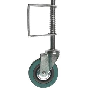Wovar Hekwiel met veer 100 mm + bevestigingsmateriaal zakje - Per Stuk