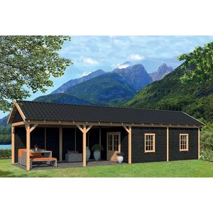 Overkapping - Hamar XL - Douglas - Geschaafd - 1303x445x360 cm