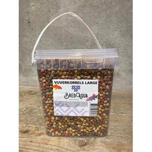 Vijverkorrels Large 10.000 ml / 1000 cl / 10 l / 6 mm. - Visvoer - Vijver - Vissen - Vijvervoer - Aquarium - Korrels - Grote Korrels - Koi - Vijververbeteraar