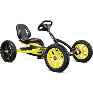 BERG Buddy Cross Skelter - 3 tot 8 jaar - Verstelbaar Zadel - inclusief Soundbox - Vrijloopautomaat - Zwart/Geel