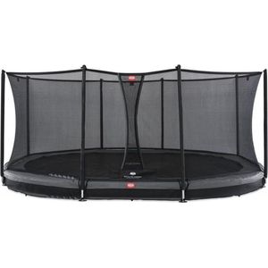 BERG Grand Favorit InGround Trampoline - 520 cm - Grijs - incl. veiligheidsnet deluxe