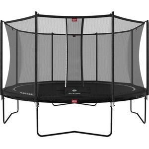 BERG Favorit Trampoline Regular 380 cm Zwart + Safety Net Comfort