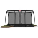 Trampoline BERG FlatGround Ultim Champion 410 Grey + Safety Net Deluxe XL