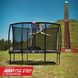 BERG Trampoline Rechthoekig Champion Regular Grijs 410 cm met veiligheidsnet deluxe XL