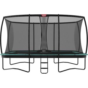 BERG Champion Regular Trampoline - Rechthoekig- Groen - 410 cm - incl. veiligheidsnet deluxe XL