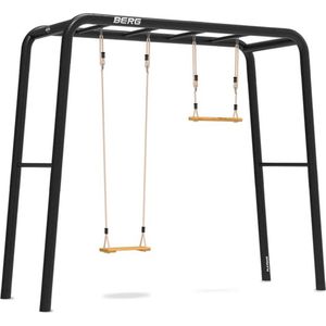 Speeltoestel Berg Playbase 3-In-1 Medium Met 2 Rekstokken (Incl Houten Schommel En Trapeze)