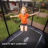 BERG Ultim Favorit InGround Trampoline - 330 cm - Rechthoekig - Zwart - Gold Solospring - Inclusief Veiligheidsnet