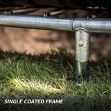 BERG Ultim Favorit InGround Trampoline - 410 cm - Rechthoekig - Grijs - Gold Solospring - Inclusief Veiligheidsnet
