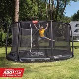 Trampoline BERG InGround Champion 380 Black + Safety Net Deluxe