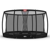 Trampoline BERG InGround Champion 380 Black + Safety Net Deluxe