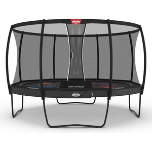 BERG Champion Regular Levels Trampoline - Rond - Grijs - 430 cm - incl. veiligheidsnet deluxe