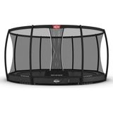 BERG InGround Trampoline Rond Champion Grijs 430 cm met veiligheidsnet deluxe