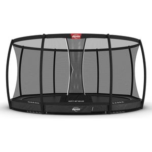 BERG InGround Trampoline Rond Champion Grijs 430 cm met veiligheidsnet deluxe