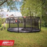 BERG Grand Champion InGround Trampoline - 520 cm - Ovaal - Met AirFlow - Twinspring - Inclusief Veiligheidsnet XL - Groen