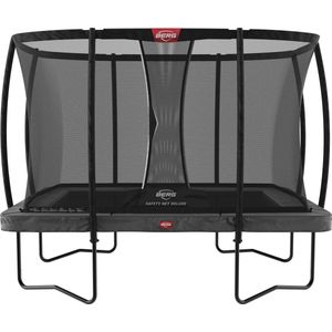 BERG Champion Regular Trampoline - Rechthoekig - Grijs - 330 cm - incl. veiligheidsnet deluxe