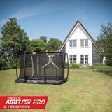 BERG Ultim Champion InGround Trampoline - 330 cm - Rechthoekig - Met AirFlow Pro - Twinsping - Inclusief Veiligheidsnet - Zwart