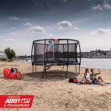 BERG Trampoline Rond Elite Regular Grijs 380 cm met veiligheidsnet deluxe