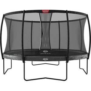 BERG Trampoline Rond Elite Regular Grijs 430 cm met veiligheidsnet deluxe