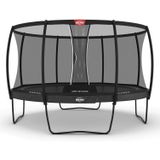 BERG Elite Regular Trampoline - Rond - Grijs - 430 cm - incl. veiligheidsnet deluxe