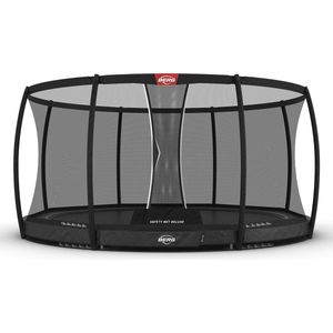 BERG InGround Trampoline Rond Elite Grijs 430 cm met veiligheidsnet deluxe