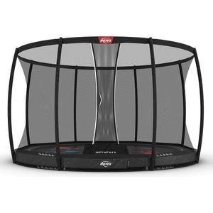 Trampoline BERG InGround Elite 430 Grey + Safety Net Deluxe XL + Level Springdoek