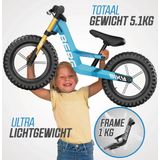 BERG Biky Cross Blue Loopfiets - 12 inch - Met handrem - Lichtgewicht frame van magnesium - 2 tot 5 jaar - Blauw