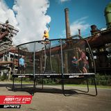 BERG Sport Trampoline Rechthoekig Pro Bouncer Grijs 500 cm met veiligheidsnet deluxe XL