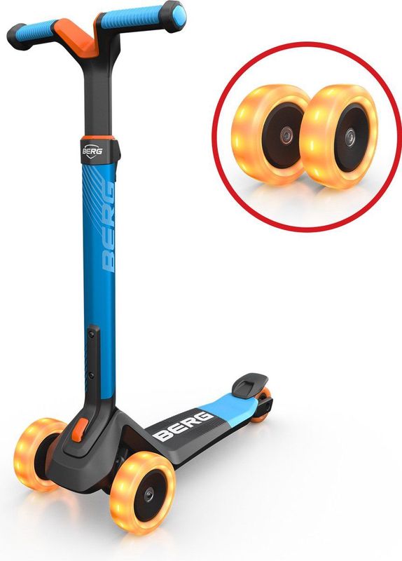 BERG Nexo Step Kinderstep Opvouwbaar In hoogte verstelbaar Incl. LED wielen 2 tot Blauw