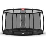 BERG Champion InGround Trampoline - 430 cm - Rond - Met AirFlow Pro - Twinspring - Inclusief Veiligheidsnet XL - Grijs